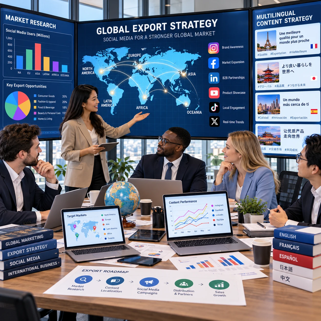 Cómo utilizar redes sociales para exportar: guía práctica para empresas
